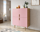 Большой комод с четырьмя дверками "Line" LN03/GR1/pink №2