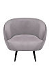 Мягкое кресло Benee Grey на черных ножках №1