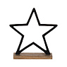 427117 Статуэтка Звезда BALIGUIAN, L250, B60, H260, алюминий, дерево, черный, натуральный