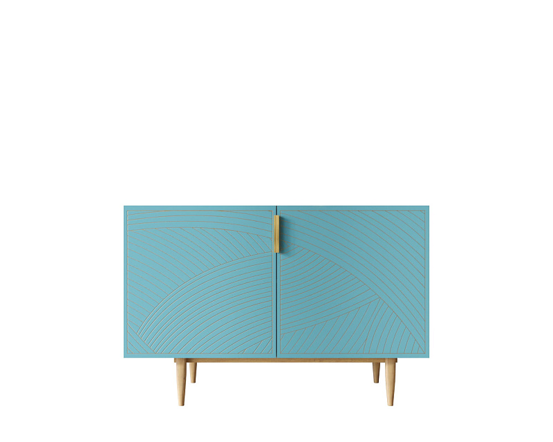 Комод с двумя дверками "Line" LN01/GR1/blue в Москве Комод с двумя дверками "Line" LN01/GR1/blue