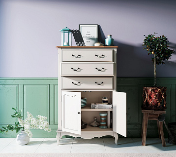 Комод Leontina три ящика две дверки арт ST9354