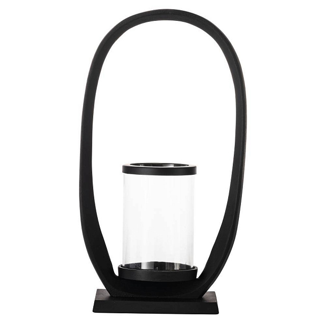 422055 Подсвечник CALONAGAS, L230, B110, H420, алюминий, черно-прозрачный в Москве 422055 Подсвечник CALONAGAS, L230, B110, H420, алюминий, черно-прозрачный