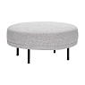 Пуф HUBSCH круглый светло-серый арт 100705