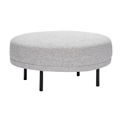 Пуф HUBSCH круглый светло-серый арт 100705