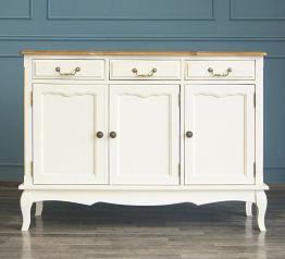 Бежевый Комод Leontina (3 ящика и 3 двери) арт ST9344