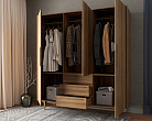Шкаф в скандинавском стиле "Bruni" трехстворчатый арт BR27/3 №1