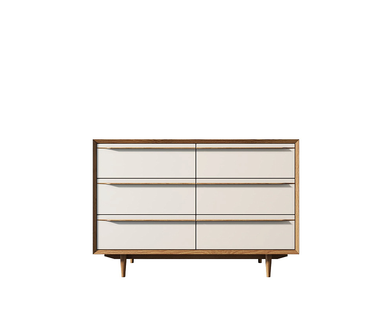 Комод "Bruni white" с шестью ящиками арт BR05WH в Москве Комод "Bruni white" с шестью ящиками арт BR05WH