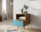 Тумбочка с нижним ящиком "Line" LN09/GR1/blue №1