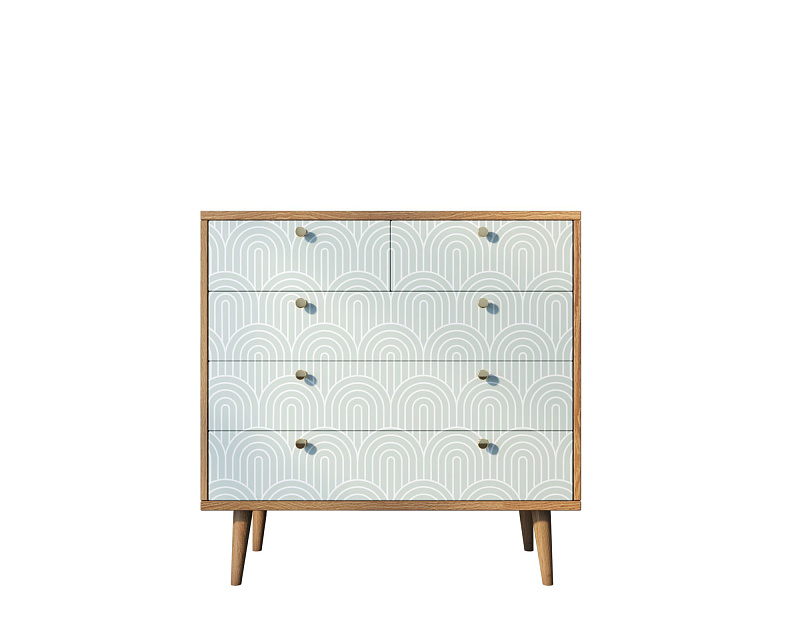 Комод "Berber" пять ящиков 34 принт арт BB36/Print_34