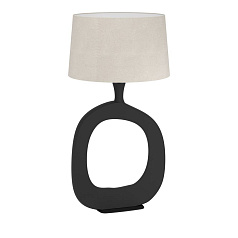 390424 Настольная лампа DIEZMA, 1X60W(E27), ?450, сталь, черный, натуральный