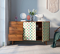 Комод "Berber" с двумя дверками и ящиками 24 принт арт BB05/Print_24 №1