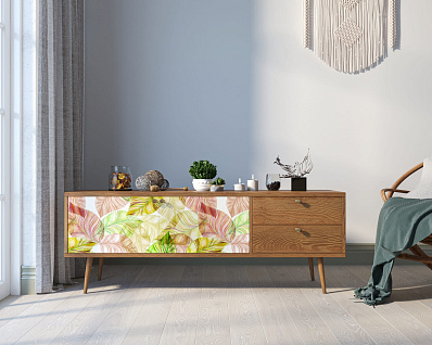 Комод "Berber" два ящика и две дверки 29 принт арт BB27/Print_29