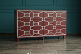 Бордовый комод "Emerald" 6 ящиков арт DSC348ETG/R №4
