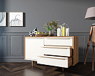 Комод "Bruni white" с ящиками и дверкой арт BR-02WH №1