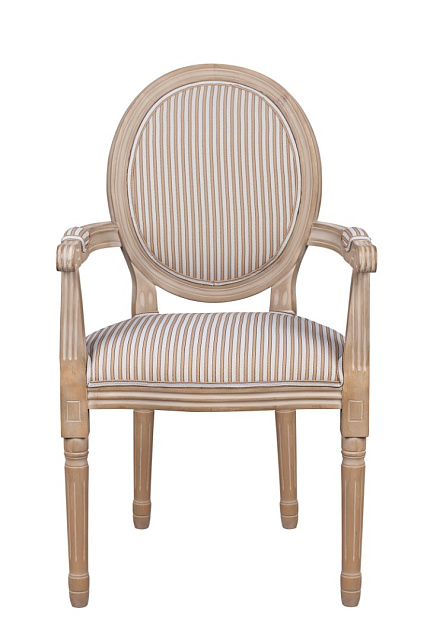 Мягкий стул с подлокотниками Volker Arm Orange Pinstripe в Москве Мягкий стул с подлокотниками Volker Arm Orange Pinstripe