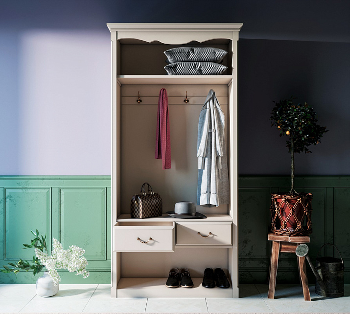 Шкаф-прихожая Leontina открытая арт ST9360 в Москве Шкаф-прихожая Leontina открытая арт ST9360