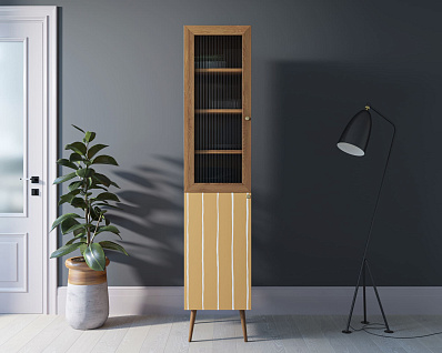 Буфет "Berber" узкий принт 43 арт BB39/Print_43