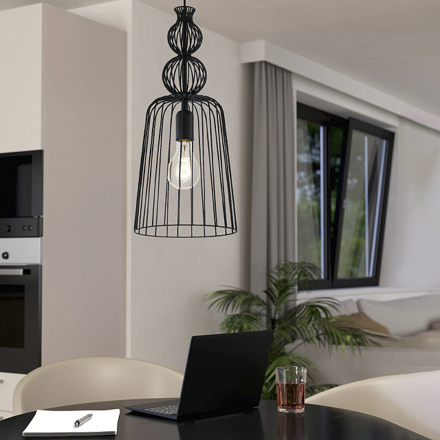 49497 Подвес CARTERHAM, 1x60W (E27), ?230, сталь, черный в Москве 49497 Подвес CARTERHAM, 1x60W (E27), ?230, сталь, черный