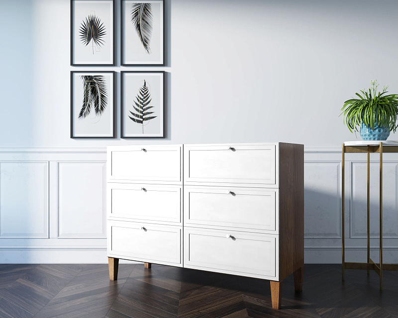 Комод "Andersen" на 6 ящиков арт AN06WH в Москве Комод "Andersen" на 6 ящиков арт AN06WH