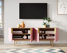 Комод под TV с четыремя дверками "Line" LN06/GR1/pink №1