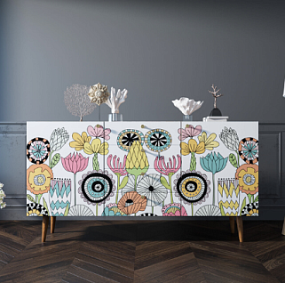 Комод "Berber" с ящиками арт BB14/Print_03