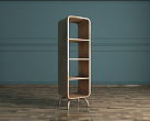 Деревянный стеллаж "Ellipse" узкий арт EL06 №1