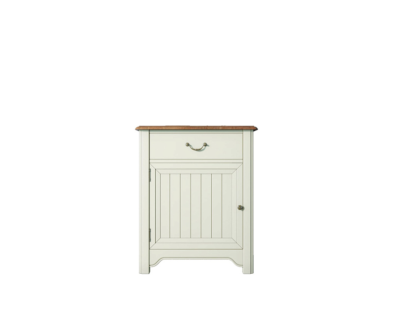 Бежевая прикроватная тумба "Olivia" с дверцей арт GA1002B