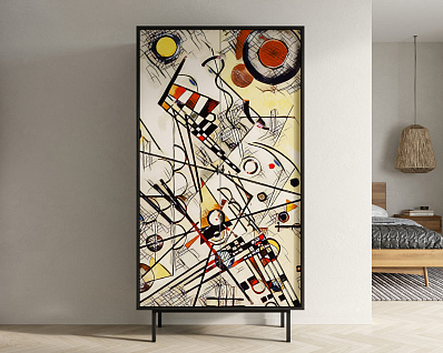 Шкаф двухдверный "Emerson" by Kandinsky арт EM091/Print_01