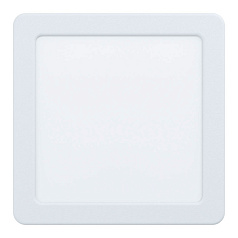 99163 Светодиодный встраиваемый светильник FUEVA 5, 11W (LED), 166х166, ET26, 1350lm, 3000K, сталь, белый