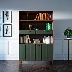 Стеллаж широкий двухстворчатый "Andersen" арт AN17