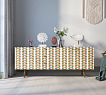 Комод "Berber" удлиненный принт 23 арт BB11/Print_23