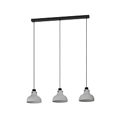 43826 Подвесной потолочный светильник (люстра) MATLOCK, 3Х40W, E27, L900, B200, H1100, сталь, серый, черный