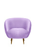 Мягкое кресло для гостиниц Small Benee Purple №1