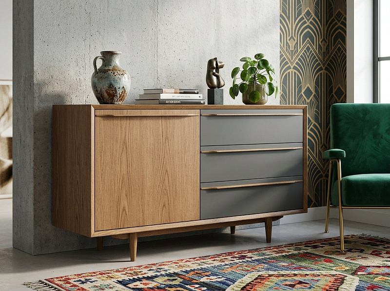 Комод "Бруни (Bruni)" с ящиками и дверкой арт BR-02/7005