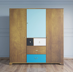 Шкаф "Aquarelle" трехстворчатый арт RE-46