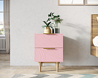 Тумбочка с двумя ящиками "Line" LN07/GR1/pink №3