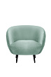 Мягкое кресло Small Benee Green на черных ножках №1