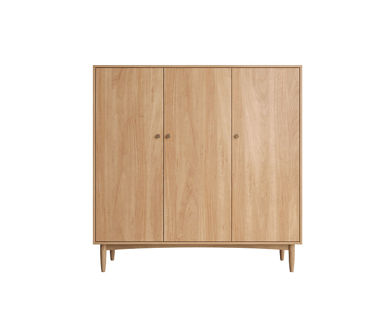 Шкаф трехстворчатый низкий Bubble Solid арт BBL04S