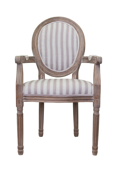 Мягкий стул с подлокотниками Volker Arm Pinstripe в Москве Мягкий стул с подлокотниками Volker Arm Pinstripe