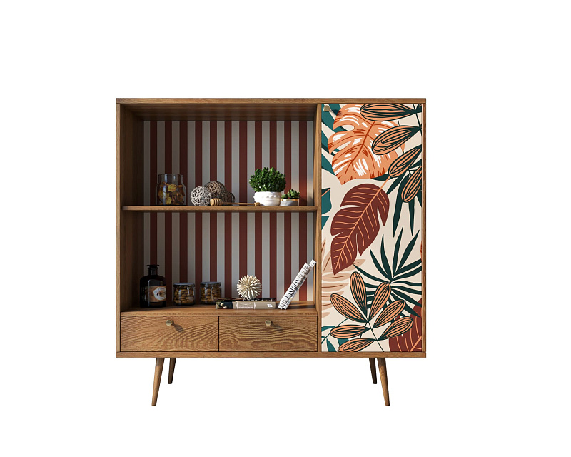 Стеллаж с нишей "Berber" принт 25 арт BB28/Print_25 в Москве Стеллаж с нишей "Berber" принт 25 арт BB28/Print_25