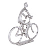 429742 Фигурка Велосипедист ZADIWIN, L240, B60, H235, алюминий, никель