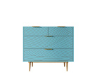 Комод с четыремя ящиками "Line" LN14/GR1/blue №0