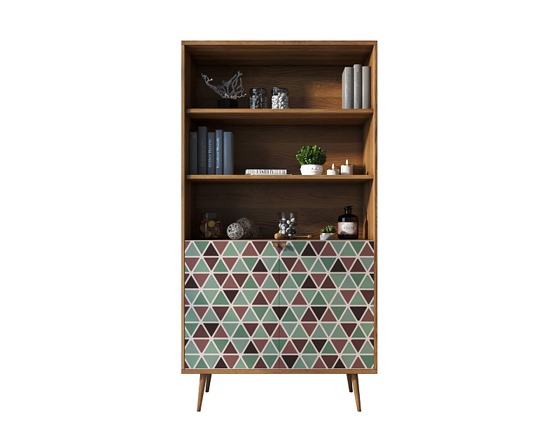 Стеллаж с дверками "Berber" принт 26 арт BB26/Print_26