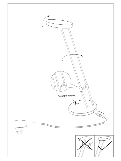 Настольная лампа светодиодная GEXO в Москве Настольная лампа светодиодная GEXO
