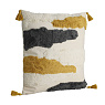 420002 Подушка декоративная CHEVERY, L450, B450, наволочка: 100% хлопок, кремовый, жёлтая охра, темно-серый  наполнитель: 100% полиэстер