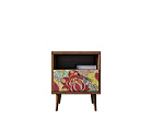 Тумбочка "Berber" с одним ящиком 6 принт арт BB06/Print_06, разноцветная №2