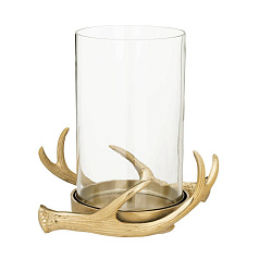 422236 Подсвечник SELISING, H220, ?220, алюминий/стекло, золотой