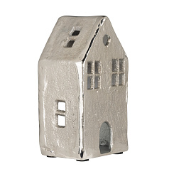427604 Фигурка декоративная домик BELDERRIG, H140, L80, B60, никель
