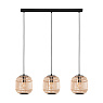 43217 Подвес BORDESLEY, 3x28W (E27), L910, H400, сталь, черный/дерево, натуральный