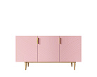 Комод с тремя дверками "Line" LN02/GR1/pink №0